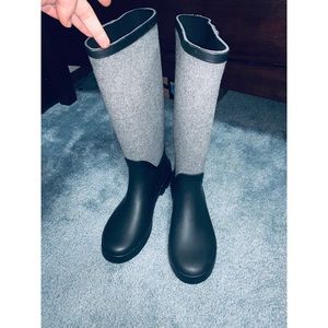 ✨Black & Grey Rain Boots
